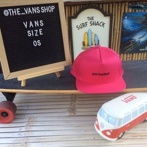 Vans Off The Wall Hot Pink Baseball Hat 50% Off